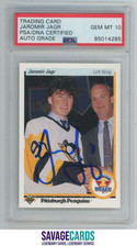 Usado, 1990-91 Upper Deck AUTO em pessoa Jaromir Jagr RC PSA 10 #356 Pittsburgh comprar usado  Enviando para Brazil