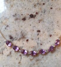 Edelsteincollier 585 amethyst gebraucht kaufen  Unterschleißheim
