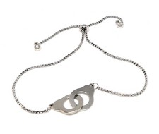 Bracelet argenté menotte d'occasion  Castanet-Tolosan