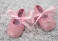 NOVO Tamanho 12-18 Meses Sapatos de Bebê Bebê Meninas Renda Rosa Sapatos de Bebê comprar usado  Enviando para Brazil