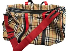 Burberry checkered duffle for sale  UK