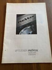 Studer revox catalogue for sale  STEVENAGE