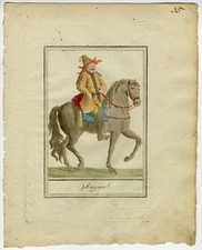 2-Impressões Antigas-QUIRGUISTÃO-CULTURA-TRADICIONAL-TRAJE-CAVALO-Labrousse-Grasset-1797 comprar usado  Enviando para Brazil
