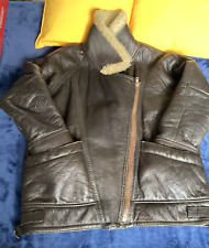 Vintage leather sheepskin for sale  KINROSS