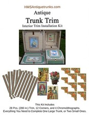 Antique trunk interior for sale  San Jose