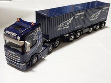 Reboque combinado 1/50 WSI Scania R500 recipiente 20 pés #PGAYFO comprar usado  Enviando para Brazil