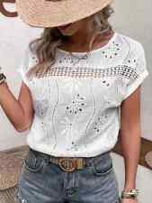 Lace eyelet blouse for sale  PORTSMOUTH