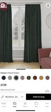 Forest green velvet for sale  WIGAN