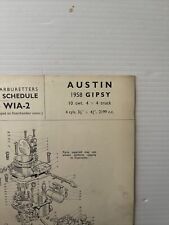 Zenith carburettor service for sale Zenith carburettor service for sale  HAILSHAM