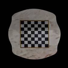 Tablero Clásico Mesa En Mármol Italiano Marble Mesa Chess Board 60x60cm, usado comprar usado  Enviando para Brazil