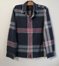 Chemise bleue carreaux d'occasion  Bourg-de-Thizy