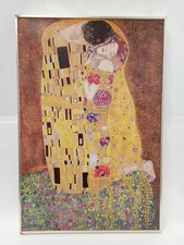 Estampa fina Art Nouveau Gustav Klimt Lovers Der Kiss The Kiss GRANDE 62 x 91cm comprar usado  Enviando para Brazil