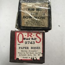 2 x rolos de piano QRS - 9743 rosas de papel 1115 arco-uau comprar usado  Enviando para Brazil