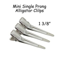 Mini clips de cocodrilo de una sola punta de 25 1 3/8" - arcos para el cabello segunda mano  Embacar hacia Mexico