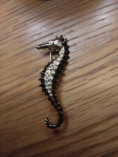 Seahorse brooch gold for sale  WALSALL