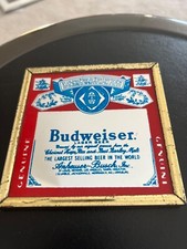 Espelho de cerveja vintage Budweiser Lager foto 4 x 4 comprar usado  Enviando para Brazil