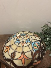 Usado, Luminárias de teto em forma de tigela com vitral barroco nivelado comprar usado  Enviando para Brazil