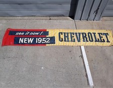 1952 Chevrolet Dealer Showroom 15 pés de comprimento banner de lona comprar usado  Enviando para Brazil