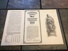 Series 1921 war for sale  Latham