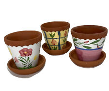 Hand painted terracotta for sale  Burlington