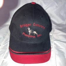 Boné Bridger Concrete Pumping, Inc., Billings, MT Trucker Hat preto Strapback comprar usado  Enviando para Brazil