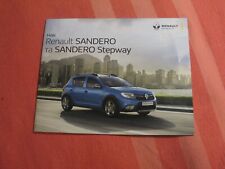 Folheto de carro Renault Sandero, Sandero Stepway prospekt 2018 mercado da Ucrânia comprar usado  Enviando para Brazil