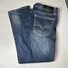 Jeans masculino reto revólver jeans rock and roll 38X30 perna reta fina - LEIA comprar usado  Enviando para Brazil