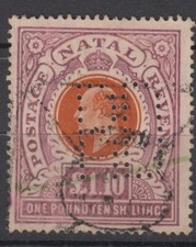 Natal Revenue, 1908, podatek, 1,10 £ na sprzedaż  PL