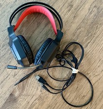 Fone de Ouvido/Fones de Ouvido para Jogos com Fio Preto e Vermelho Genuíno Gamer *NOVO* comprar usado Fone de Ouvido/Fones de Ouvido para Jogos com Fio Preto e Vermelho Genuíno Gamer *NOVO* comprar usado  Enviando para Brazil