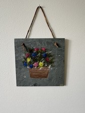 Hand painted flower for sale  Framingham