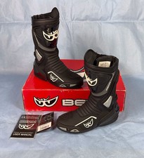 Motorcycle leather boots usato  Italia