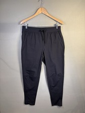 Pantalones de chándal negros medianos con cremallera al tobillo entrenamiento gimnasio nuevo sin etiquetas Ten Thousand Interval para hombre segunda mano  Embacar hacia Mexico