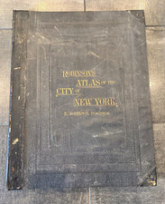 Livro de topografia histórico 1886 Robinson's Atlas of the City of New York comprar usado  Enviando para Brazil