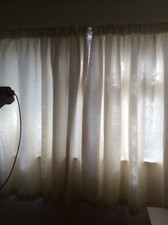Beige curtains lining for sale  CROYDON