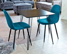 Teal upholstered dining for sale  MILTON KEYNES