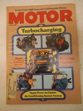 MOTOR MAGAZINE MARCH 1980 TURBOCHARGING GYPSY PARTS AIR CONDITIONING TUNEUP AUTO, usado comprar usado  Enviando para Brazil