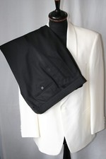 Vtg white tuxedo for sale  LEEDS