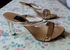 Chaussures dorées talons d'occasion  Gentilly