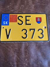 Slovakia license plate for sale  New York