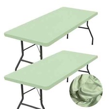 Protetor de mesa elástico poliéster lavável toalha de mesa elástica comprar usado  Enviando para Brazil