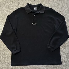 Polo Térmico Masculino Vintage Oakley Software Center Logotipo Manga Longa Tamanho G Preto comprar usado  Enviando para Brazil