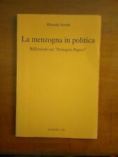 Hannah arendt menzogna usato  Italia
