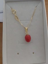 Collana ciondolo fragola usato  Torre del Greco
