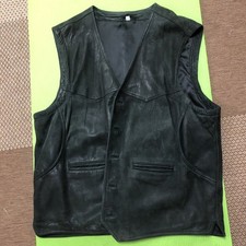 Schwarze leder weste gebraucht kaufen  Gleichen