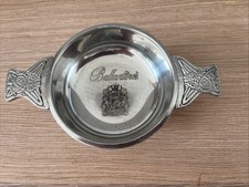 Pewter quaich engraved for sale  BOLTON