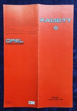 Pel kadett preisliste gebraucht kaufen  Vechta