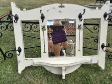 Vintage wooden mirrored for sale  SOMERTON