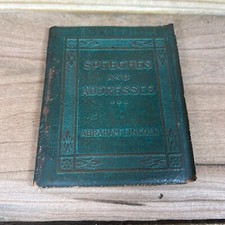 Antique 1900s Speeches and Addresses Lincoln Book Little Leather Library NY comprar usado  Enviando para Brazil