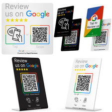 Avalie-nos no Google NFC e cartão QR Code, suporte, adesivo - toque para revisar negócios comprar usado  Enviando para Brazil