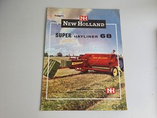 Folheto de vendas de tratores New Holland Super Hayliner 68 enfardadeiras mercado do Reino Unido década de 1960 comprar usado  Enviando para Brazil